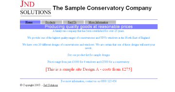 Sample Conservatory A